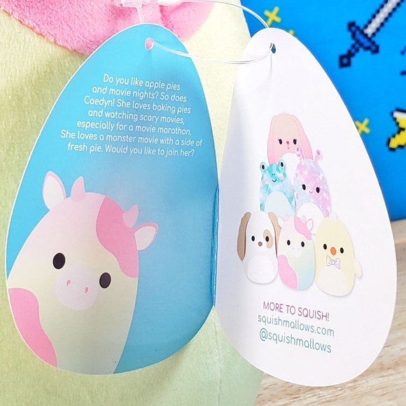 Squishmallow Caedyn the Cow 8" UltraSoft Stuffed Easter Holiday Plush Toy NWT - Picture 11 of 12
